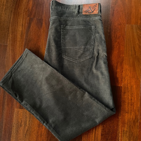 Dockers Men's Corduroy Plants Size 36x30 Dark Gray - Picture 2 of 9